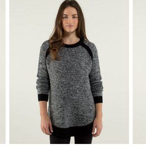 Lululemon Passage Sweater Black / Angel Wing